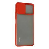 Newface Xiaomi Mİ 11 Lite Kılıf Palm Buzlu Kamera Sürgülü Silikon - Kırmızı