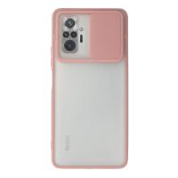 Newface Xiaomi Redmi Note 10 Pro Kılıf Palm Buzlu Kamera Sürgülü Silikon - Pembe