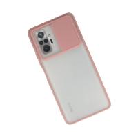 Newface Xiaomi Redmi Note 10 Pro Kılıf Palm Buzlu Kamera Sürgülü Silikon - Pembe