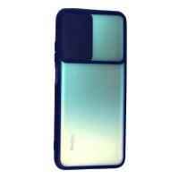 Newface Xiaomi Redmi Note 10 Kılıf Palm Buzlu Kamera Sürgülü Silikon - Lacivert