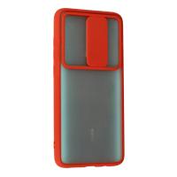 Newface Xiaomi Redmi Note 8 Pro Kılıf Palm Buzlu Kamera Sürgülü Silikon - Kırmızı