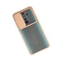 Newface Xiaomi Redmi Note 8 Pro Kılıf Palm Buzlu Kamera Sürgülü Silikon - Pembe