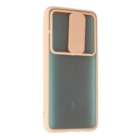 Newface Xiaomi Redmi Note 8 Pro Kılıf Palm Buzlu Kamera Sürgülü Silikon - Pembe