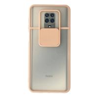 Newface Xiaomi Redmi Note 9 Pro Kılıf Palm Buzlu Kamera Sürgülü Silikon - Pembe