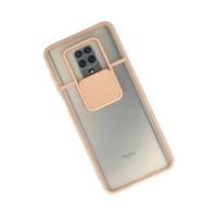 Newface Xiaomi Redmi Note 9 Pro Kılıf Palm Buzlu Kamera Sürgülü Silikon - Pembe