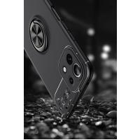 Newface Xiaomi Mİ 11 Lite Kılıf Range Yüzüklü Silikon - Kırmızı