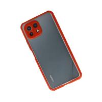 Newface Xiaomi Mİ 11 Lite Kılıf Miami Şeffaf Silikon - Kırmızı