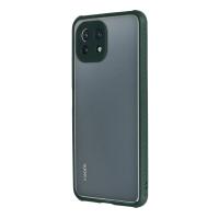 Newface Xiaomi Mİ 11 Lite Kılıf Miami Şeffaf Silikon - Koyu Yeşil