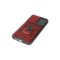 Newface Xiaomi Poco M4 Pro 4G Kılıf Pars Lens Yüzüklü Silikon - Kırmızı