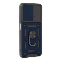 Newface Xiaomi Poco M4 Pro 4G Kılıf Pars Lens Yüzüklü Silikon - Lacivert