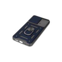 Newface Xiaomi Poco M4 Pro 4G Kılıf Pars Lens Yüzüklü Silikon - Lacivert