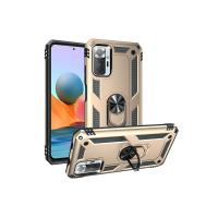 Newface Xiaomi Redmi Note 10 Pro Kılıf Sofya Yüzüklü Silikon Kapak - Gold