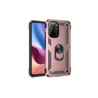 Newface Xiaomi Poco F3 Kılıf Sofya Yüzüklü Silikon Kapak - Rose