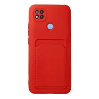 Newface Xiaomi Redmi 9C Kılıf Kelvin Kartvizitli Silikon - Kırmızı