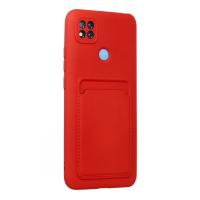 Newface Xiaomi Redmi 9C Kılıf Kelvin Kartvizitli Silikon - Kırmızı