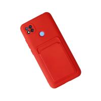 Newface Xiaomi Redmi 9C Kılıf Kelvin Kartvizitli Silikon - Kırmızı