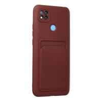 Newface Xiaomi Redmi 9C Kılıf Kelvin Kartvizitli Silikon - Bordo