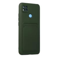 Newface Xiaomi Redmi 9C Kılıf Kelvin Kartvizitli Silikon - Koyu Yeşil