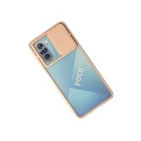 Newface Xiaomi Poco F3 Kılıf Palm Buzlu Kamera Sürgülü Silikon - Pembe