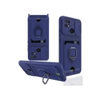 Newface Xiaomi Redmi 10C Kılıf Zuma Kartvizitli Yüzüklü Silikon - Lacivert