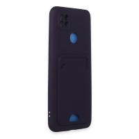 Newface Xiaomi Redmi 9C Kılıf Kelvin Kartvizitli Silikon - Derin Mor