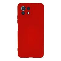 Newface Xiaomi Mİ 11 Lite Kılıf Nano içi Kadife Silikon - Kırmızı