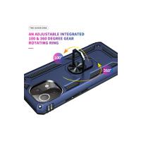 Newface Xiaomi Mİ 11 Lite Kılıf Sofya Yüzüklü Silikon Kapak - Lacivert