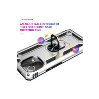 Newface Xiaomi Mİ 11 Lite Kılıf Sofya Yüzüklü Silikon Kapak - Gümüş