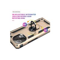 Newface Xiaomi Mİ 11 Lite Kılıf Sofya Yüzüklü Silikon Kapak - Gold