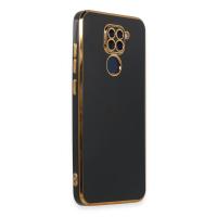 Newface Xiaomi Redmi Note 9 Kılıf Volet Silikon - Siyah