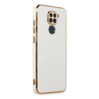 Newface Xiaomi Redmi Note 9 Kılıf Volet Silikon - Beyaz