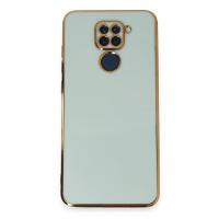 Newface Xiaomi Redmi Note 9 Kılıf Volet Silikon - Açık Yeşil