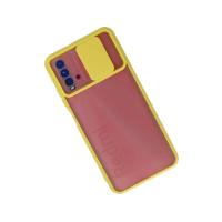 Newface Xiaomi Redmi 9T Kılıf Palm Buzlu Kamera Sürgülü Silikon - Sarı