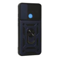 Newface Xiaomi Redmi 9C Kılıf Pars Lens Yüzüklü Silikon - Lacivert