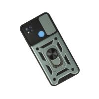 Newface Xiaomi Redmi 9C Kılıf Pars Lens Yüzüklü Silikon - Yeşil