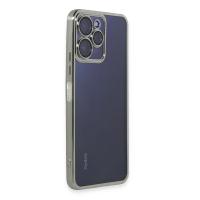 Newface Xiaomi Redmi 12 Kılıf Razer Lensli Silikon - Gümüş