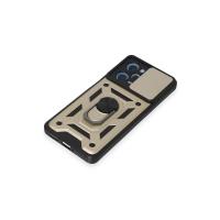 Newface Xiaomi Redmi Note 12 Pro 5G Kılıf Pars Lens Yüzüklü Silikon - Gold