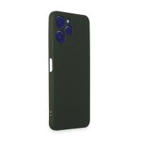 Newface Xiaomi Redmi 12 Kılıf Nano içi Kadife Silikon - Koyu Yeşil