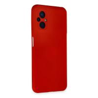 Newface Xiaomi Poco M5 Kılıf Nano içi Kadife Silikon - Kırmızı