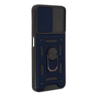 Newface Xiaomi Poco M5 Kılıf Pars Lens Yüzüklü Silikon - Lacivert