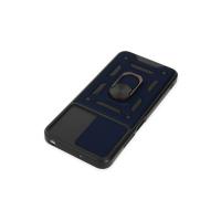 Newface Xiaomi Poco M5 Kılıf Pars Lens Yüzüklü Silikon - Lacivert