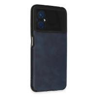 Newface Xiaomi Poco M5 Kılıf Loop Deri Silikon - Lacivert