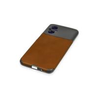 Newface Xiaomi Poco M5 Kılıf Loop Deri Silikon - Kahverengi