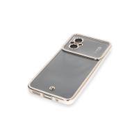 Newface Xiaomi Poco M5 Kılıf Liva Lens Silikon - Beyaz