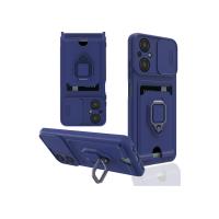 Newface Xiaomi Poco M5 Kılıf Zuma Kartvizitli Yüzüklü Silikon - Lacivert