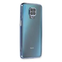 Newface Xiaomi Redmi Note 9 Pro Kılıf Razer Lensli Silikon - Açık Mavi