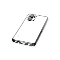 Newface Xiaomi Redmi Note 10 Kılıf Razer Lensli Silikon - Siyah