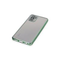 Newface Xiaomi Redmi Note 10 Kılıf Razer Lensli Silikon - Yeşil