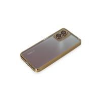 Newface Xiaomi Redmi 10 5G Kılıf Razer Lensli Silikon - Gold
