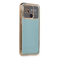 Newface Xiaomi Redmi 10C Kılıf Razer Lensli Silikon - Gold